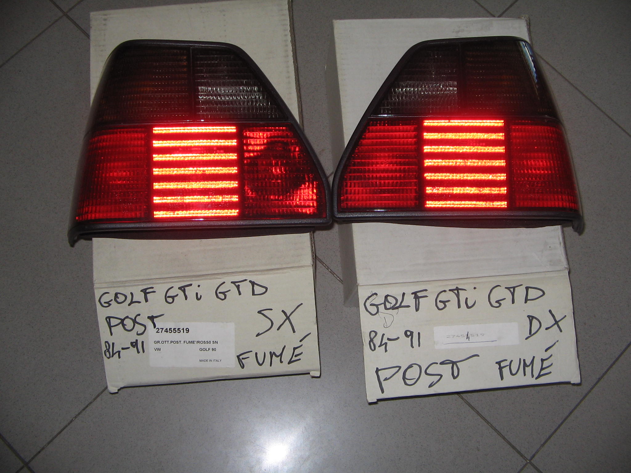 VOLKSWAGEN - GOLF FANALINI IN COPPIA N. 20794